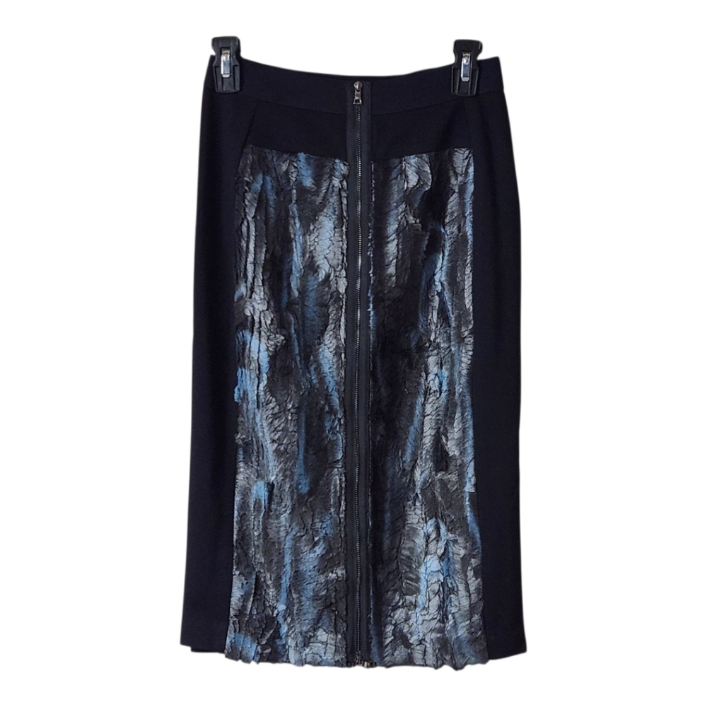 BCBG Max Azria Metallic Textured Skirt - Picture 2 of 5
